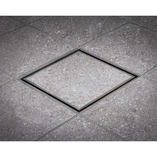 Floor drain cover Tile In Frame 200 Granite