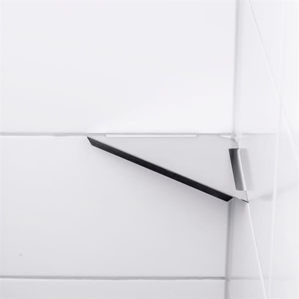 Shower shelf Corner Malmö Brushed