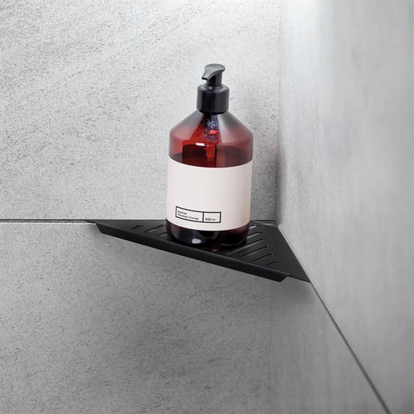 Shower shelf Corner New York Black
