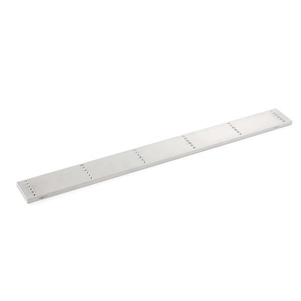 Control strip for surface scraper