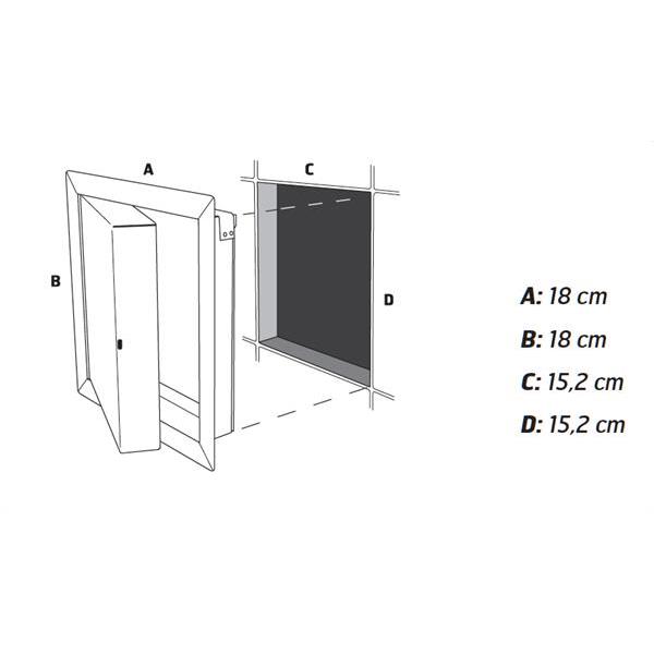 Inspection hatch 150 x 150 mm