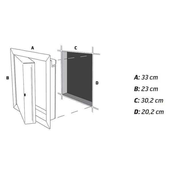 Inspection hatch 200 x 300 mm