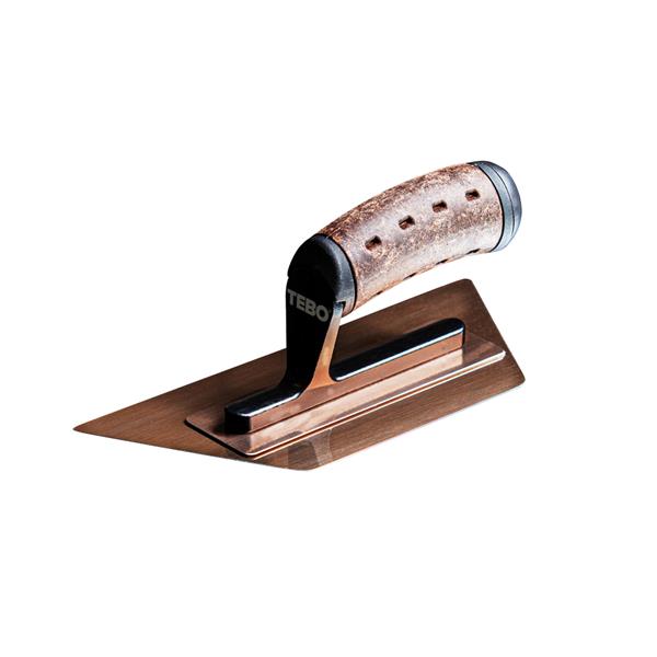 Venetian Plastering Trowel Corner Premium Leather 240 mm Super Flex